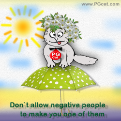 Don`t allow negative people to make you one of them