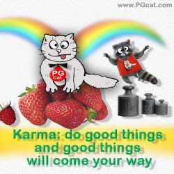 Karma: do good things and good things will come your way