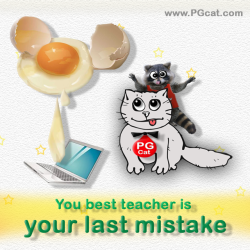 You best teacher is your last mistake
