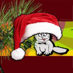 Cristmas and New Year Greeting Cards Templates PG Cat 3
