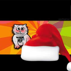 Cristmas and New Year Greeting Cards Templates PG Cat 4